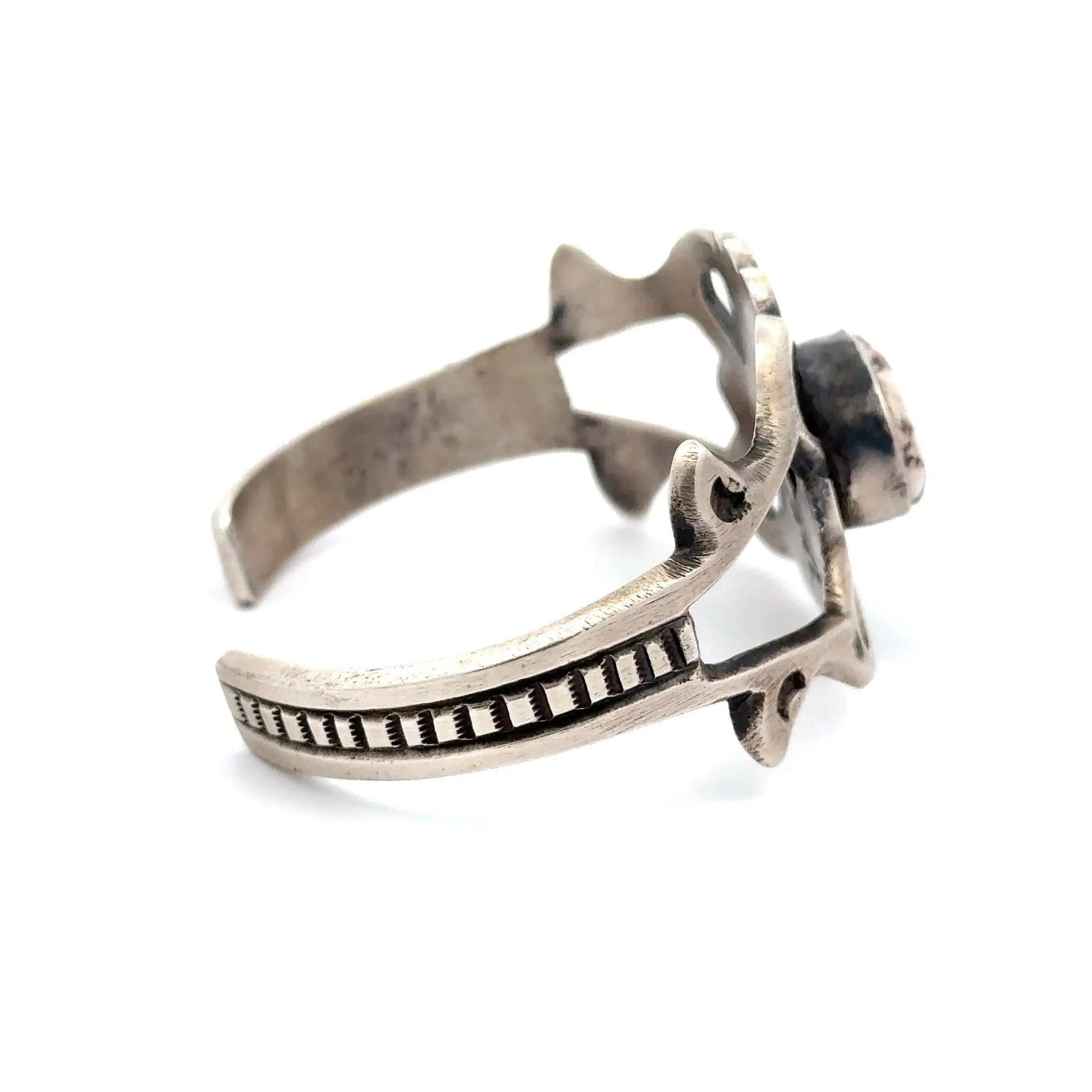 White Buffalo Turquoise Cuff White Buffalo Turquoise Cuff Native American Collection Native American Collection  Squash Blossom Vail