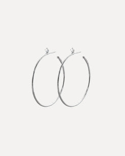White Gold Hoop Earrings White Gold Hoop Earrings Mattia Cielo Mattia Cielo  Squash Blossom Vail