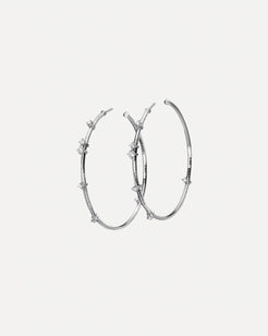 White gold and Diamond Hoops White gold and Diamond Hoops Mattia Cielo Mattia Cielo  Squash Blossom Vail