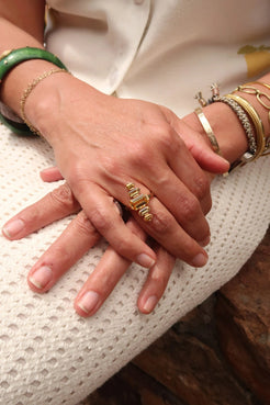 Yellow Sapphire Ring Yellow Sapphire Ring Bayco Bayco  Squash Blossom Vail