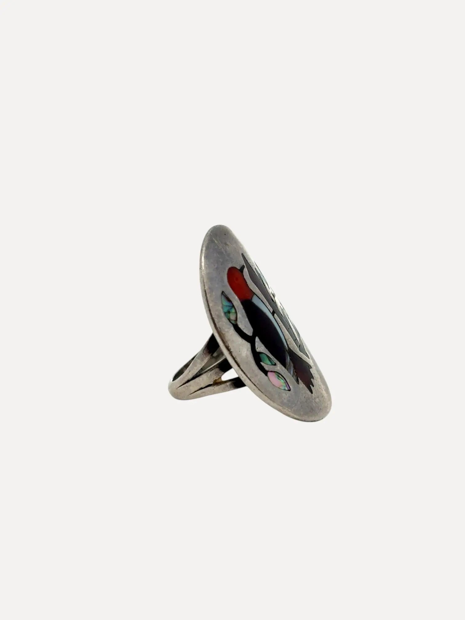 Zuni Woodpecker Ring Zuni Woodpecker Ring Native American Collection Native American Collection  Squash Blossom Vail