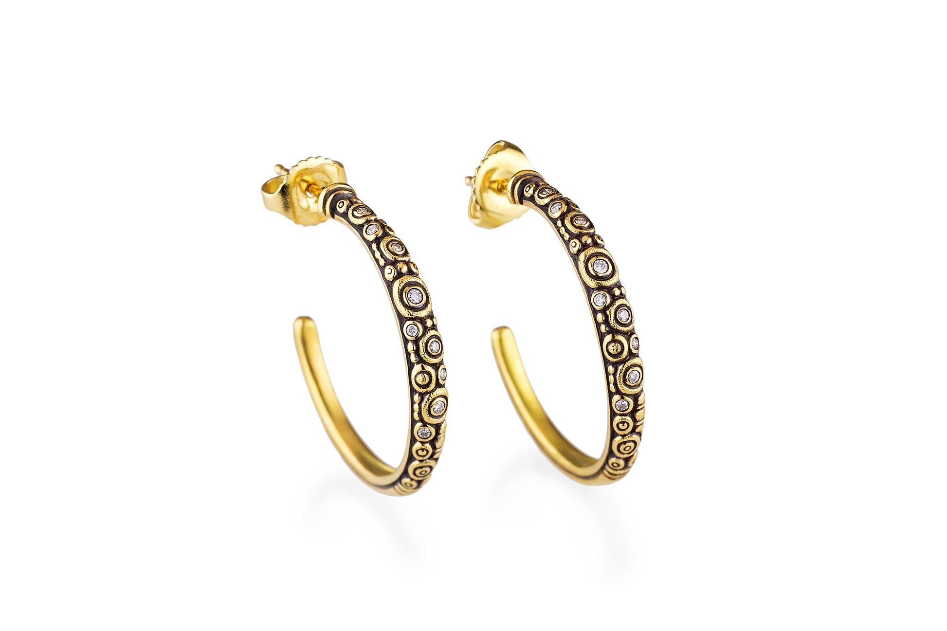 Diamond Hoop Earrings Diamond Hoop Earrings Alex Sepkus Alex Sepkus  Squash Blossom Vail