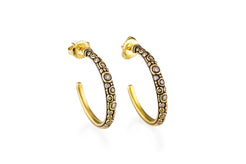 Diamond Hoop Earrings Diamond Hoop Earrings Alex Sepkus Alex Sepkus  Squash Blossom Vail