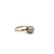 Tahitian Cultured Pearl Ring 9.4 mm, gray color with clean surface and satin luster - Squash Blossom Vail