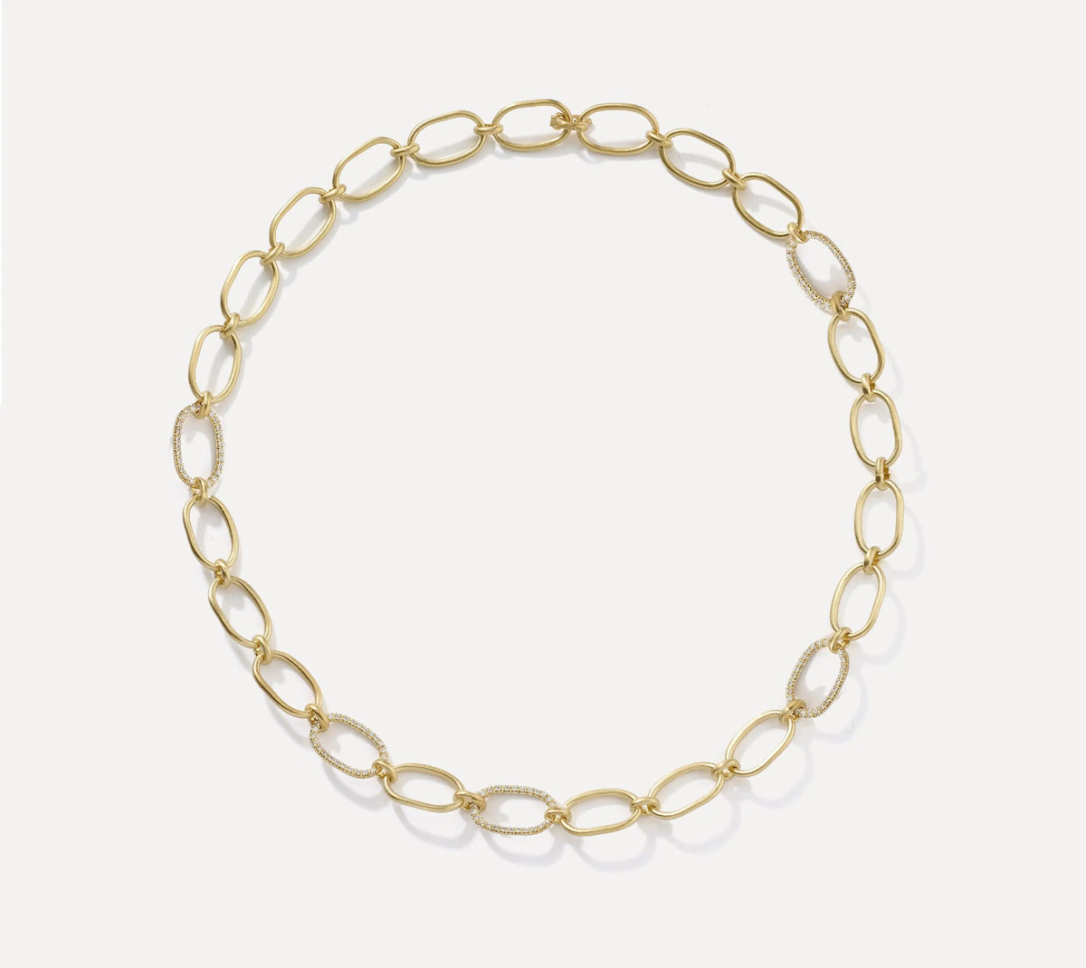 Diamond Pave Link Necklace Irene Neuwirth