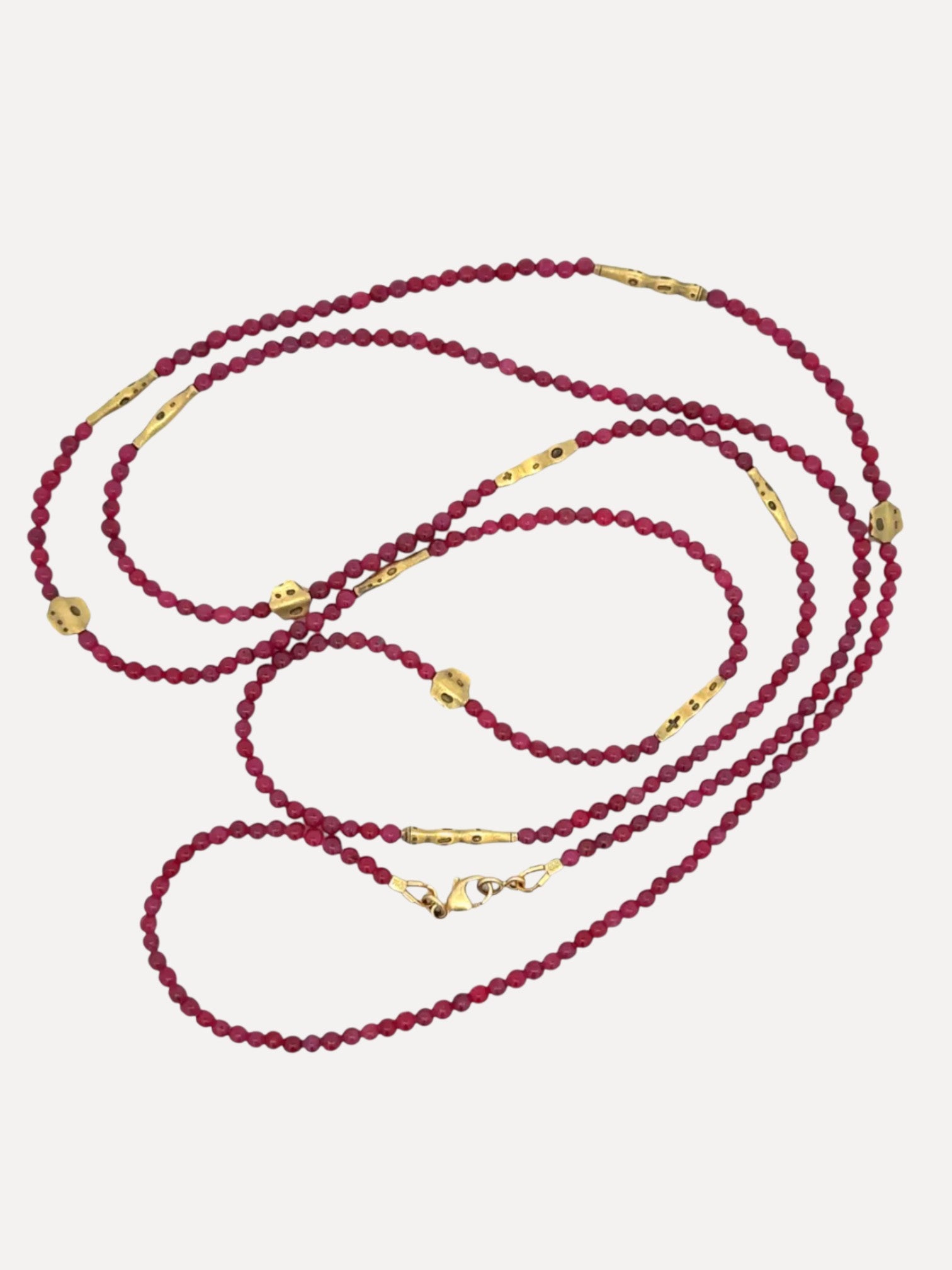 Ruby Beaded Flora Necklace Ruby Beaded Flora Necklace Alex Sepkus Alex Sepkus  Squash Blossom Vail