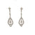 Platinum and Diamond dangle earrings Vintage at the Squash Blossom