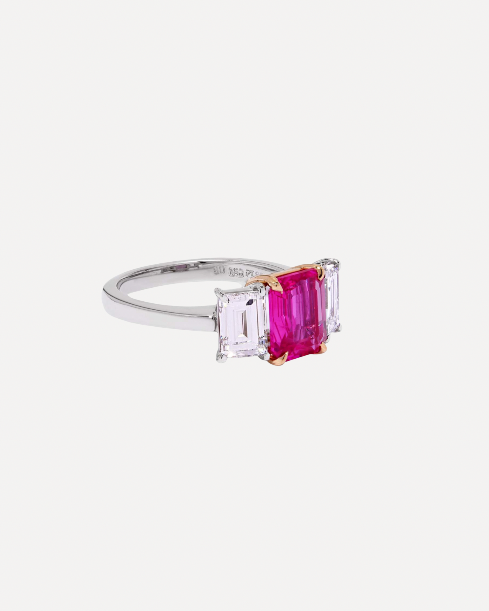One of a kind ruby and diamond ring