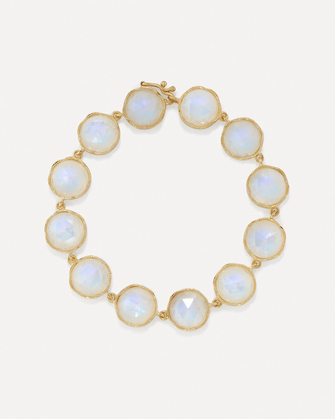 Large Rose Cut Moonstone Link Bracelet Large Rose Cut Moonstone Link Bracelet Irene Neuwirth Irene Neuwirth  Squash Blossom Vail