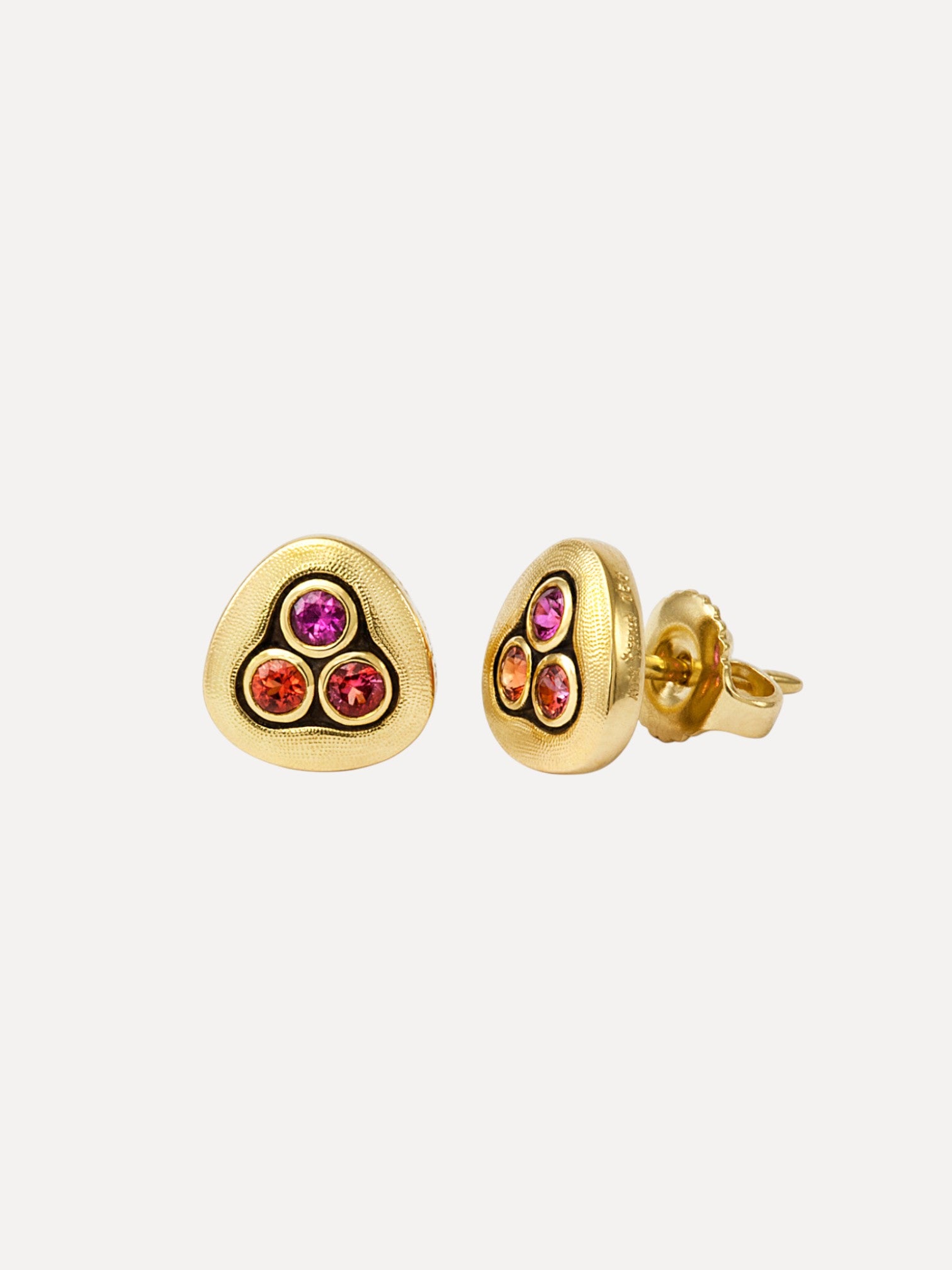 Sapphire Swirling Water Stud Earrings Sapphire Swirling Water Stud Earrings Alex Sepkus Alex Sepkus  Squash Blossom Vail