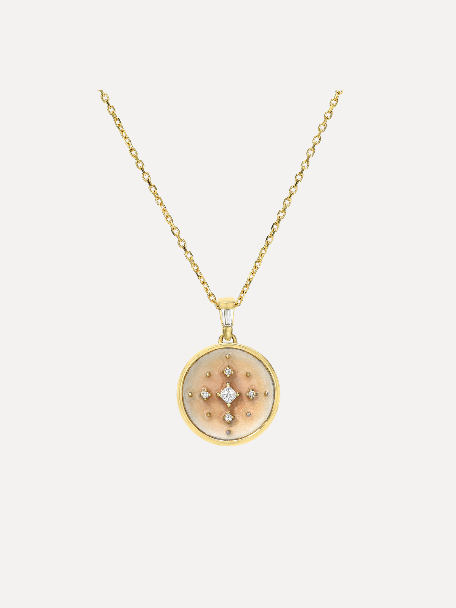 Nude Enamel Pendant