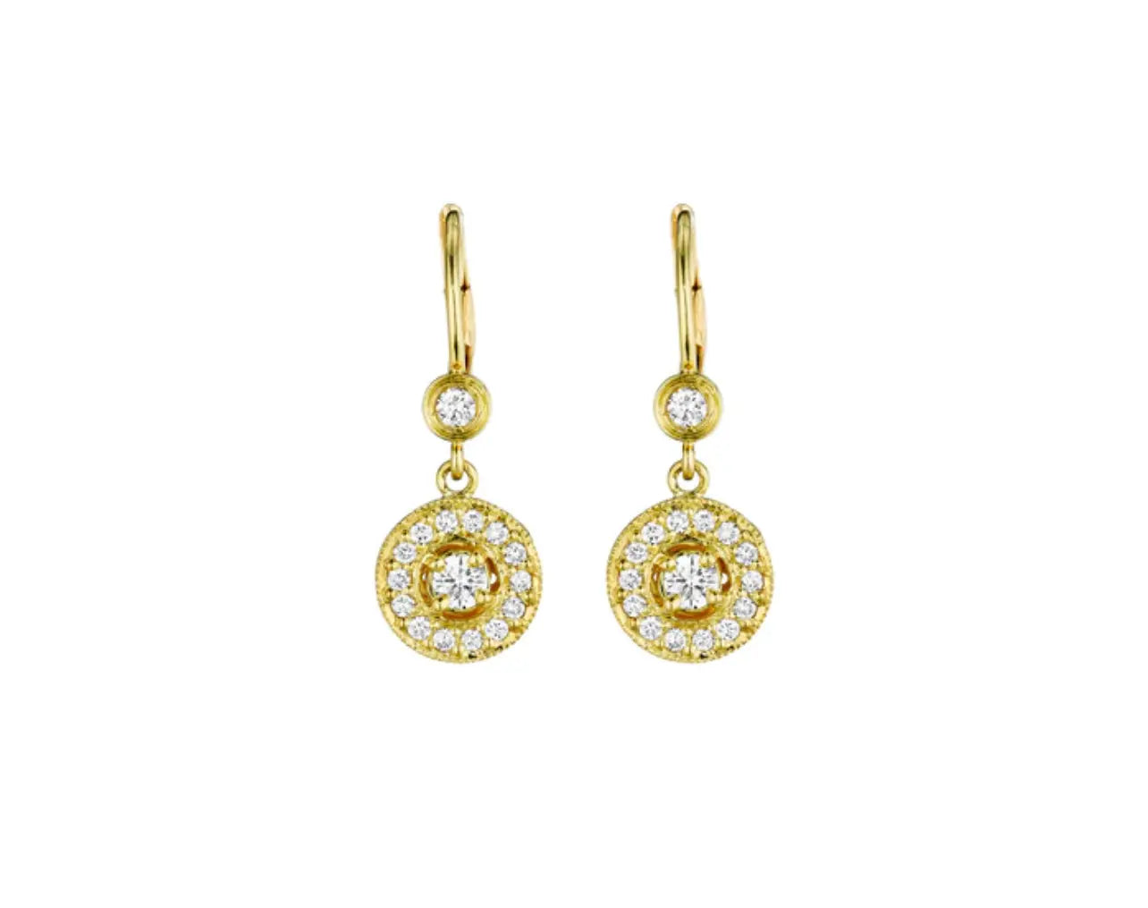 Classic Round Diamond Earrings Penny Preville