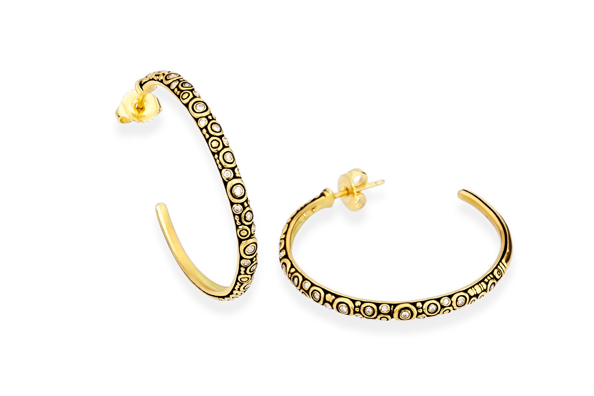 Diamond Hoop Earrings Diamond Hoop Earrings Alex Sepkus Alex Sepkus  Squash Blossom Vail