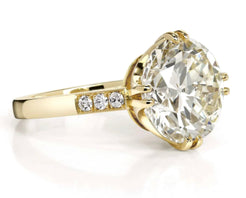 Bauer Diamond Ring Bauer Diamond Ring Single Stone Single Stone  Squash Blossom Vail