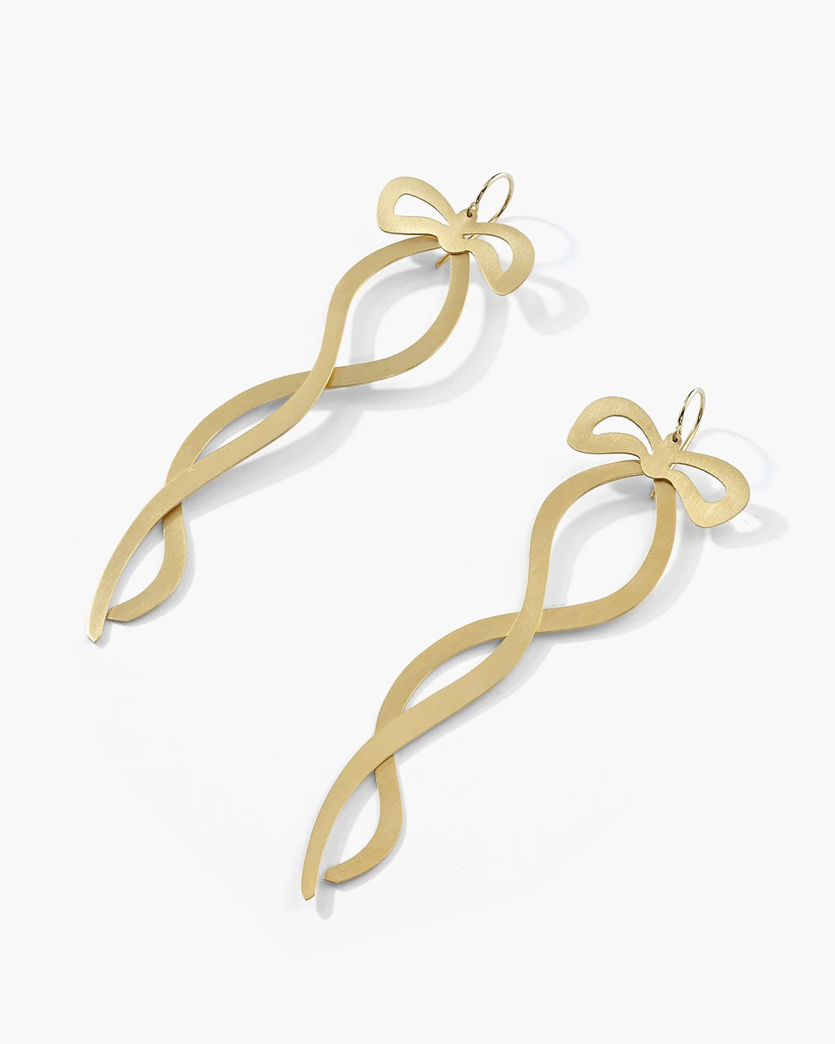 Gold Classic Ribbon Earrings Gold Classic Ribbon Earrings Irene Neuwirth Irene Neuwirth  Squash Blossom Vail