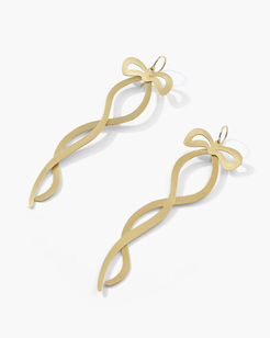 Gold Classic Ribbon Earrings Gold Classic Ribbon Earrings Irene Neuwirth Irene Neuwirth  Squash Blossom Vail