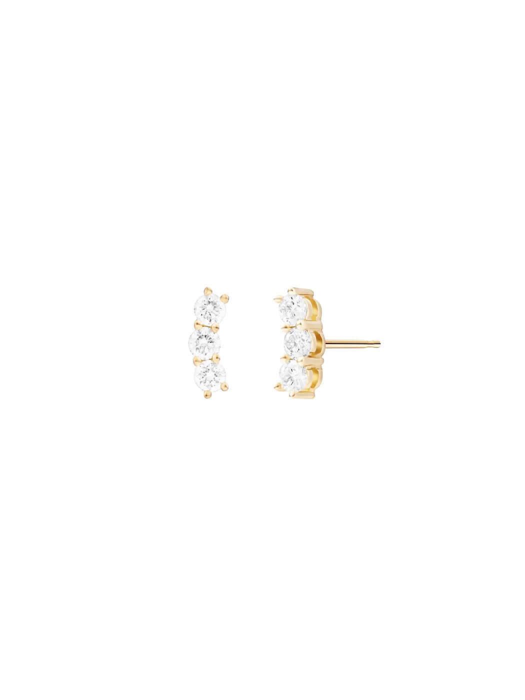 Aria Triplet Mini Diamond Studs