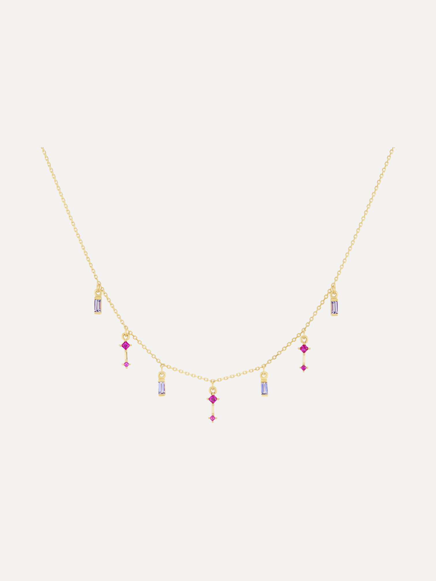 Cosmic Bloom Dangle Ray Necklace