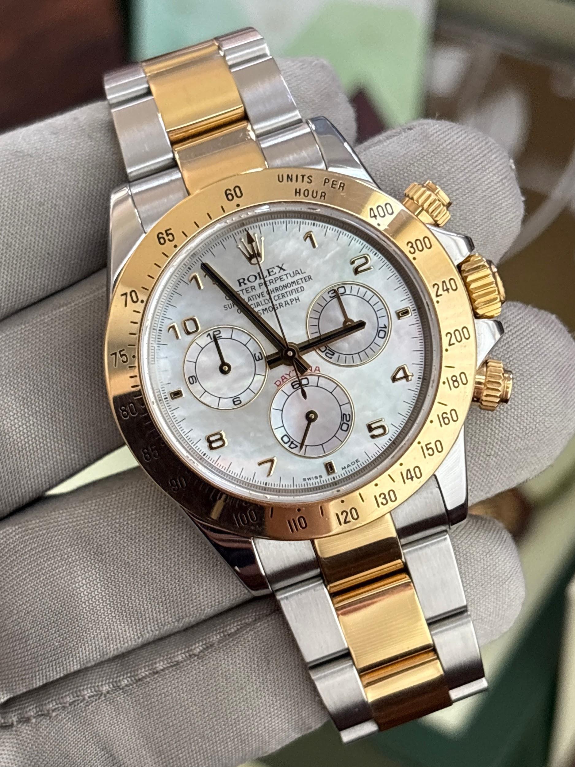 Rolex Daytona YG/SS White MOP Dial 40MM