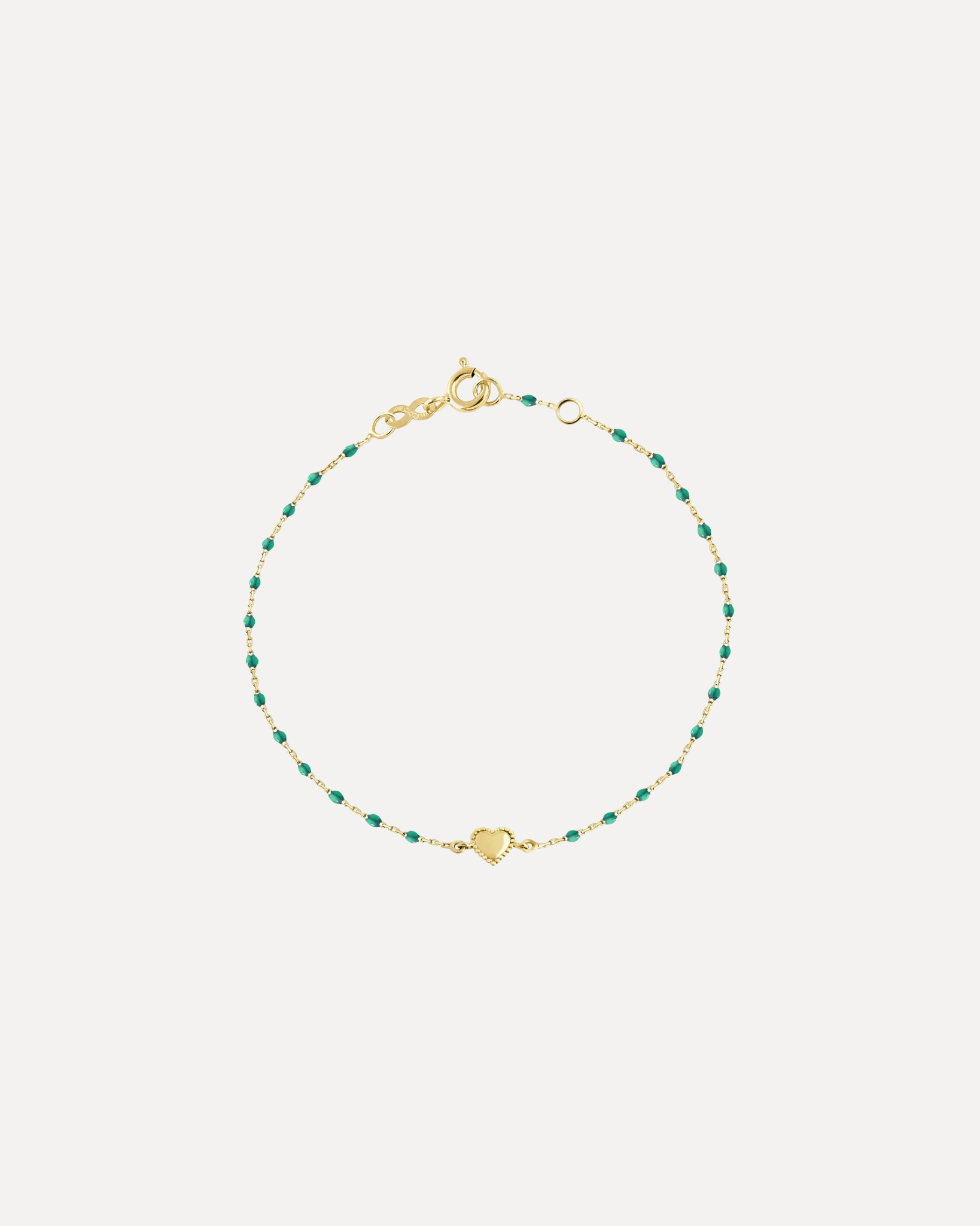 Lucky Heart Mini Gigi Bracelet - Emerald Lucky Heart Mini Gigi Bracelet - Emerald Gigi Clozeau Gigi Clozeau  Squash Blossom Vail