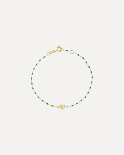 Lucky Heart Mini Gigi Bracelet - Emerald Lucky Heart Mini Gigi Bracelet - Emerald Gigi Clozeau Gigi Clozeau  Squash Blossom Vail
