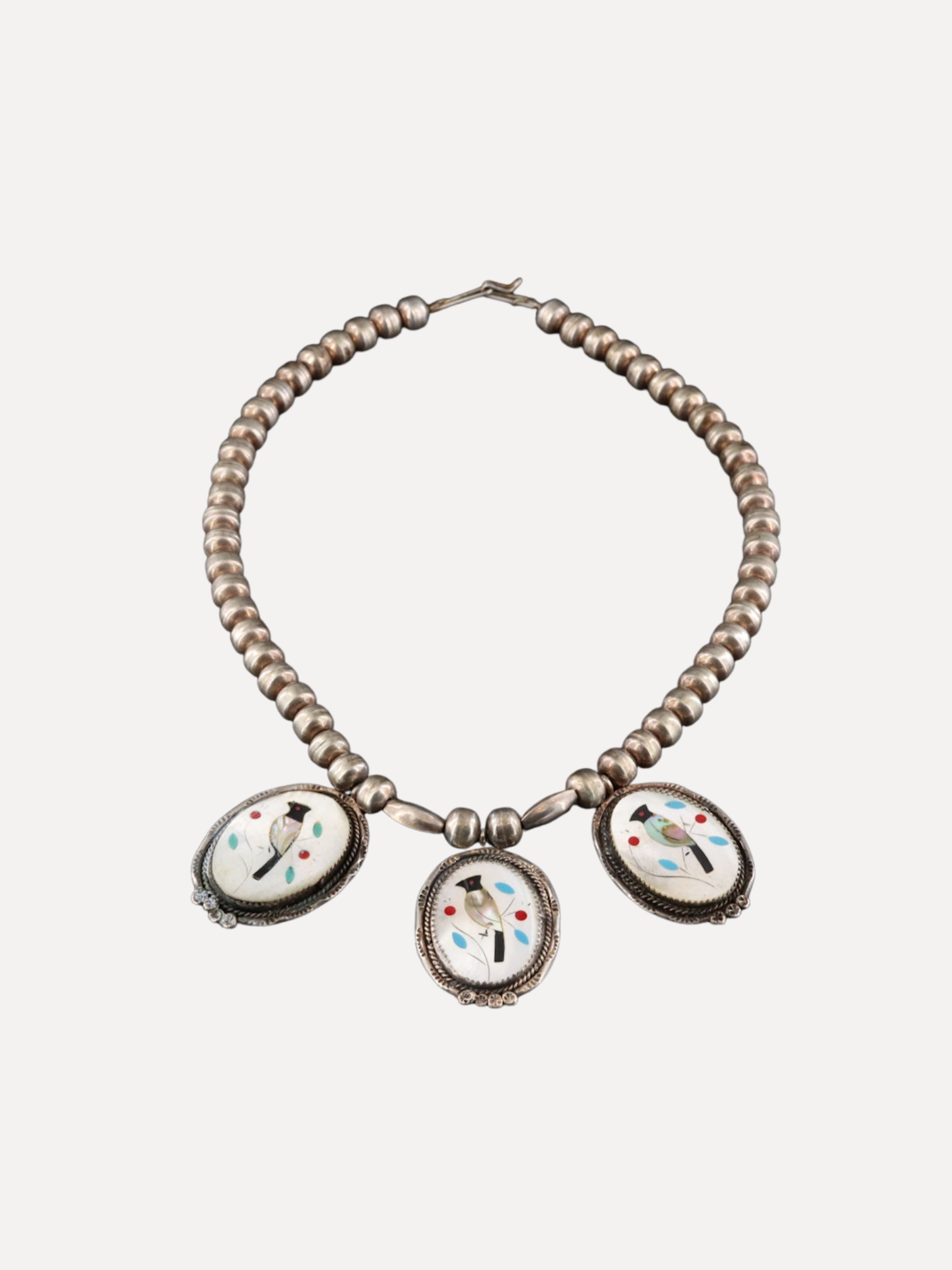 1950s Zuni Bird Inlay Choker