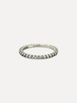 Vintage Sterling and Moissanite Infinity Band Vintage Sterling and Moissanite Infinity Band Vintage at the Squash Blossom Vintage at the Squash Blossom  Squash Blossom Vail