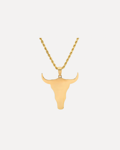 Steer Head with chain Steer Head with chain Established Jewelry Established Jewelry  Squash Blossom Vail
