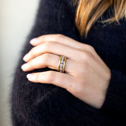 Large Julia Diamond Band Large Julia Diamond Band Single Stone Single Stone  Squash Blossom Vail