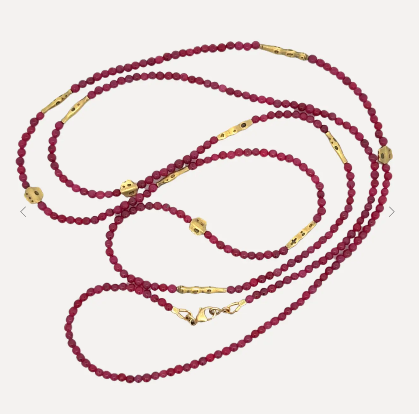 “Flora" Ruby Necklace “Flora" Ruby Necklace Alex Sepkus Alex Sepkus  Squash Blossom Vail