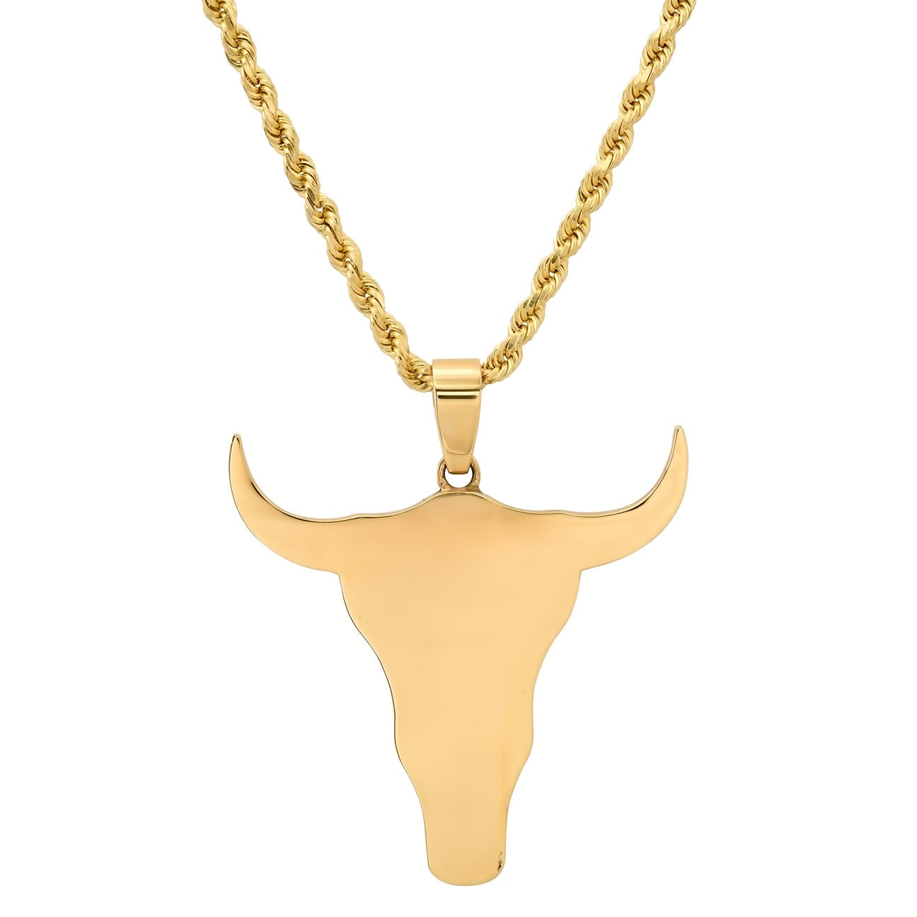 Steer Head with chain Steer Head with chain Established Jewelry Established Jewelry  Squash Blossom Vail