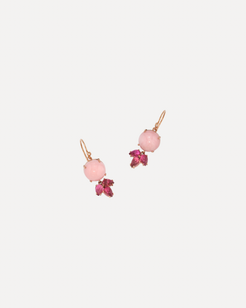 Classic Dew Drop Pink Opal and Pink Tourmaline Earrings Classic Dew Drop Pink Opal and Pink Tourmaline Earrings Irene Neuwirth Irene Neuwirth  Squash Blossom Vail