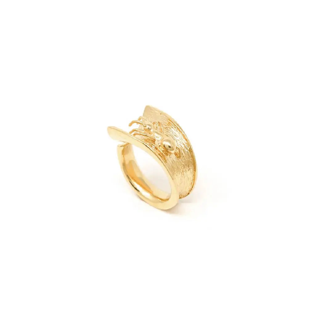 Gold Plated Ant Ring - Squash Blossom Vail