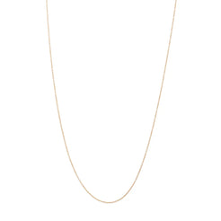 18k Gold Thin Cable Chain - Squash Blossom Vail