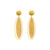 Gold Plated Framed Marquise Dangle - Squash Blossom Vail