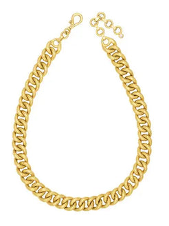 Hoopla Gold Link Necklace - Squash Blossom Vail
