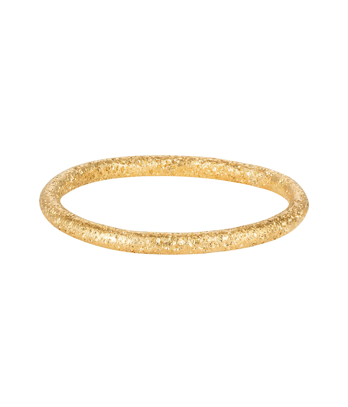 Florentine Finish Thin Ring - Yellow Gold - Squash Blossom Vail