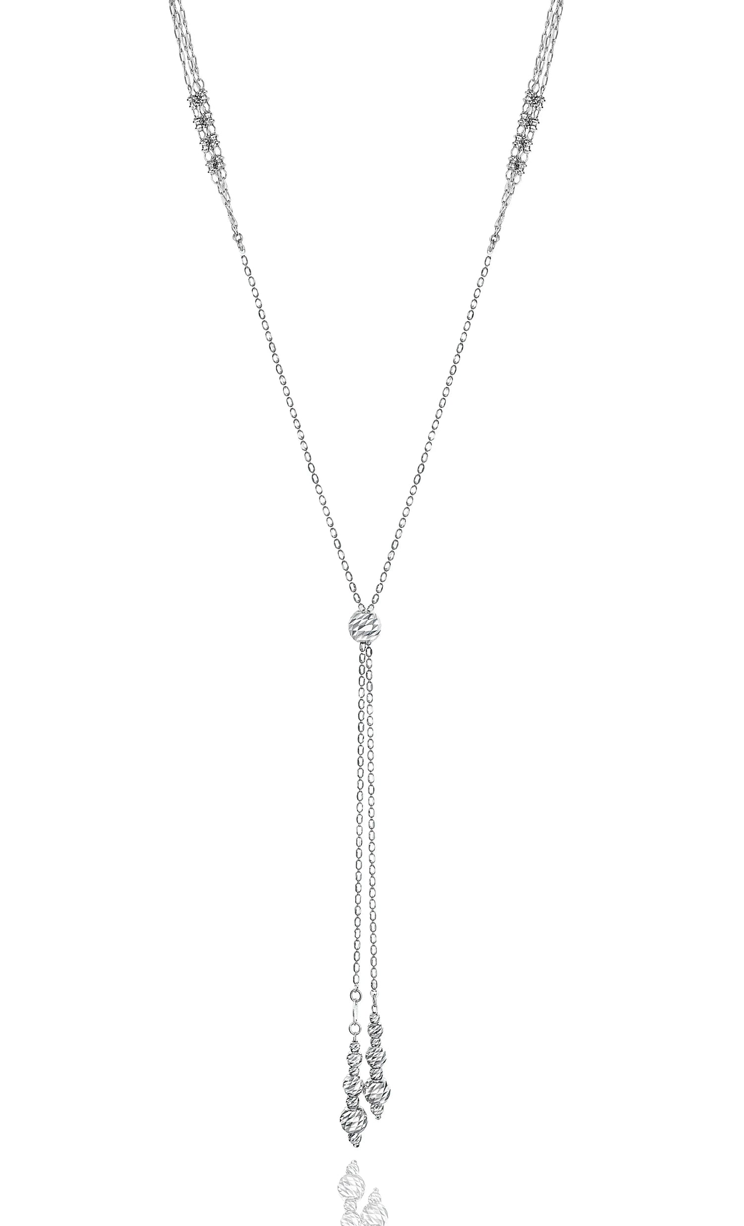 Long Platinum Necklace. Designed by Platinum Born