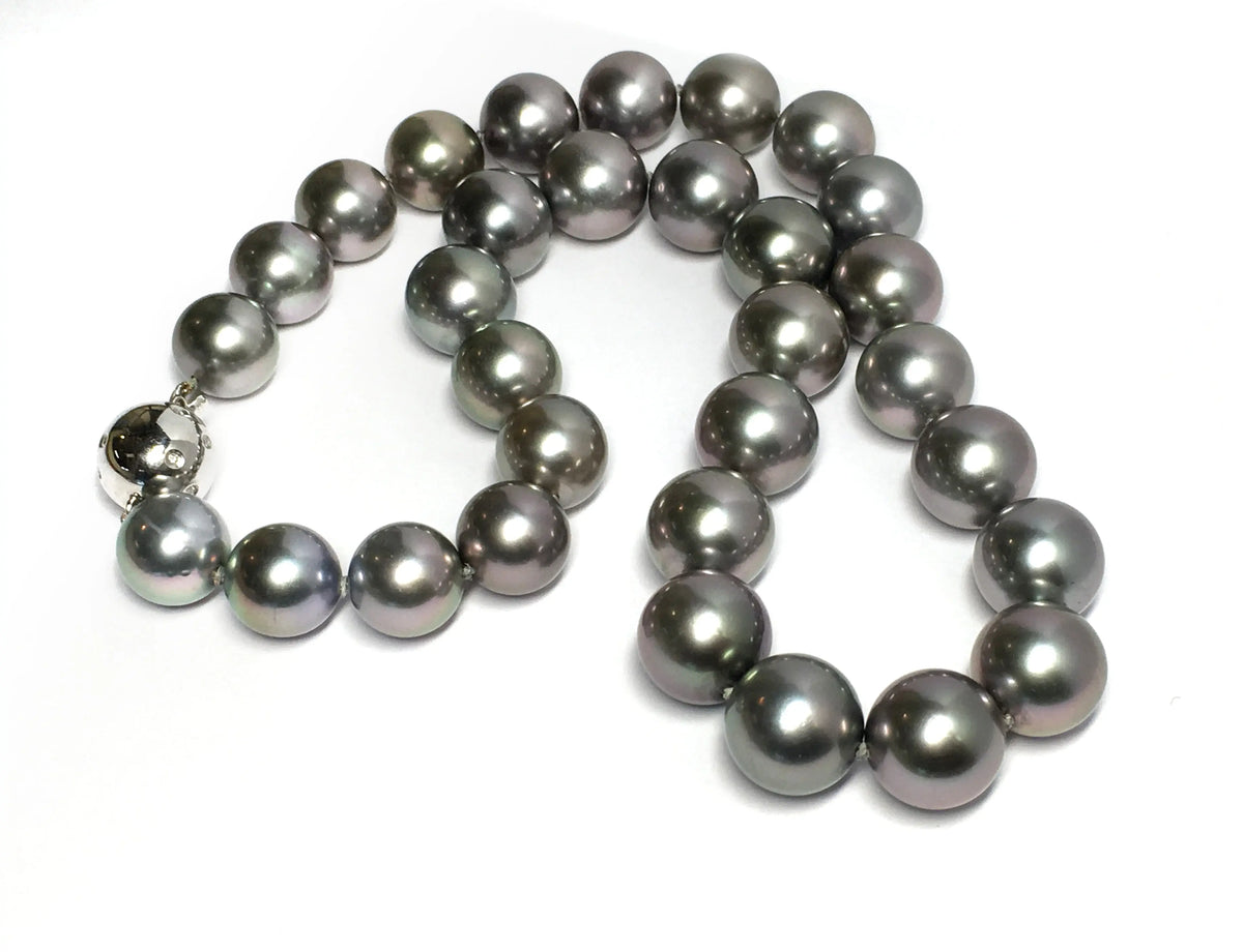 Tahitian Pearl Necklace - Squash Blossom Vail