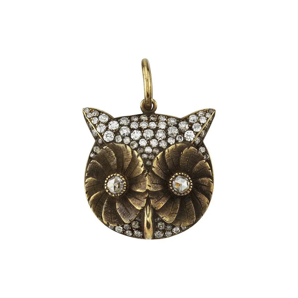 Pave Owl Charm - Squash Blossom Vail