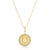 14k Yellow Gold with .20cts of G-H Color White Diamonds and 6.61g   20 Adjustable Bolo Ball Chain Pendant Measures 24mm Round If an item is out of stock, please allow 4 weeks for delivery  Designed by Graziela Gems