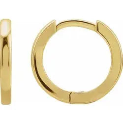 Gold Huggie Earrings - Squash Blossom Vail
