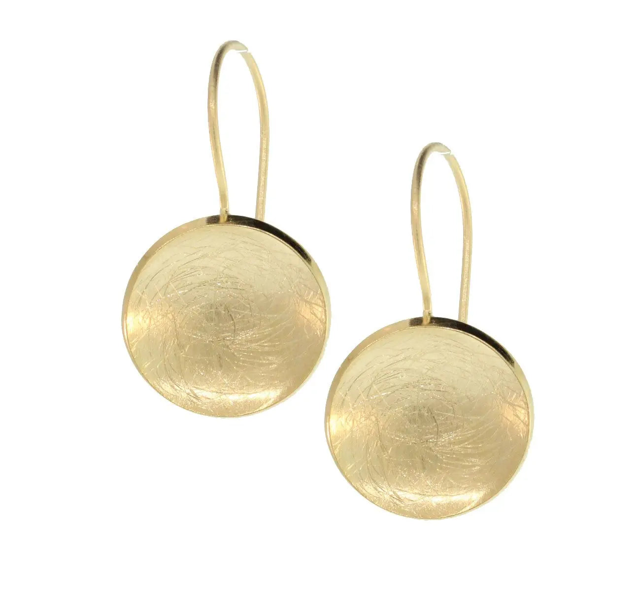GOLD PLATED DISC DANGLES