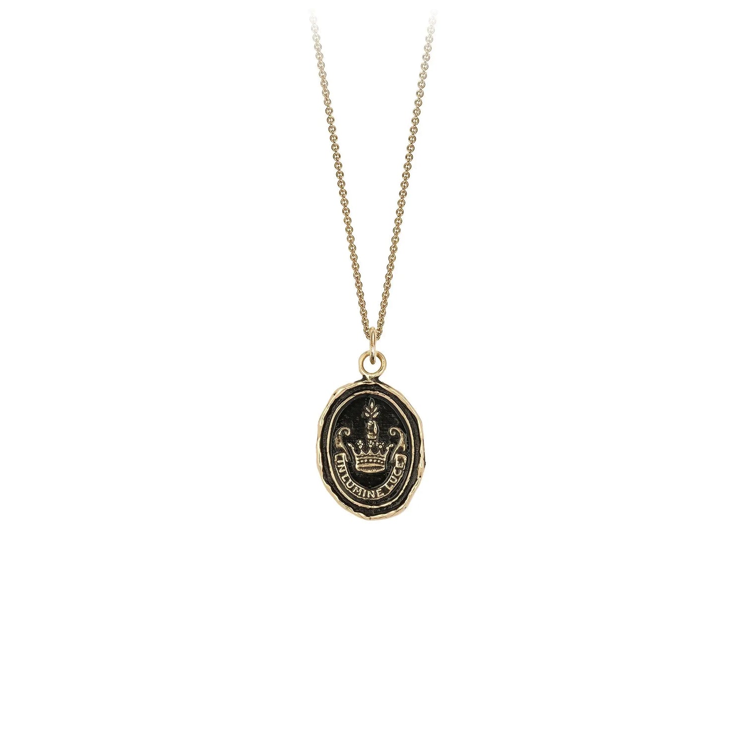Inspiration 14k Gold Talisman Necklace - Squash Blossom Vail