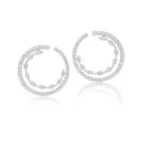 Diamond Navete Earrings - Squash Blossom Vail