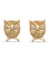 Yellow Gold Diamond Owl Stud Earrings - Squash Blossom Vail