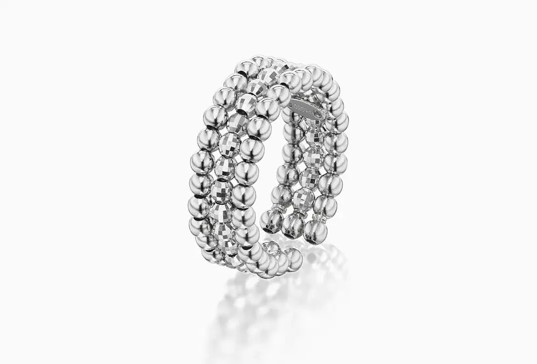 Triple 3 Row Ring - Squash Blossom Vail