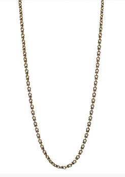 Sterling Silver Handmade Link Necklace  Length: 24 inches  Designed by John Varvatos
