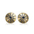 Todd Reed is an American fine jewelry designer. Reed's designs are hand-fabricated in Boulder, Colorado using recycled metals. These earrings forged and fabricated disc studs set in 18k yellow gold with over 1.55 cttw of natural blue sapphires. The earrings are post and nut closure.