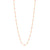 Classic Gigi Baby Pink resin yellow gold necklace - Squash Blossom Vail